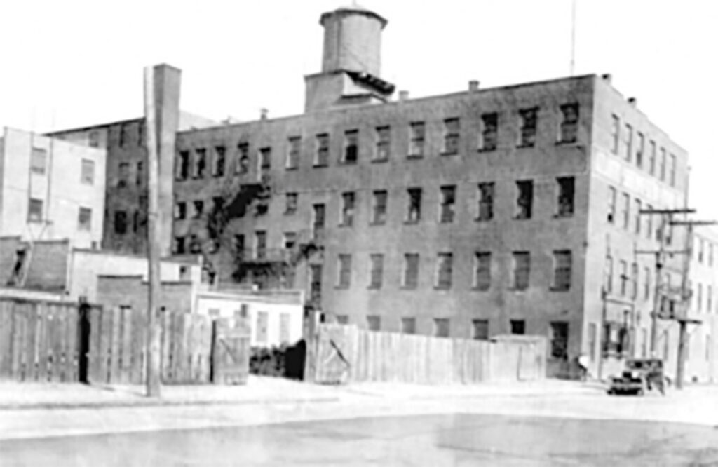 The original mattress factory in an earlier generation